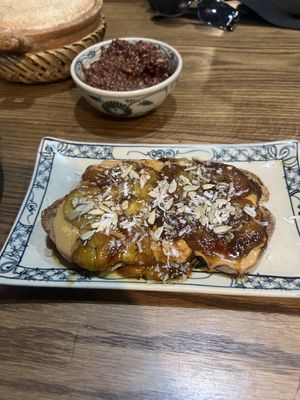 Caramelised toast   at Ngon Vegan Restaurant in Tam Coc