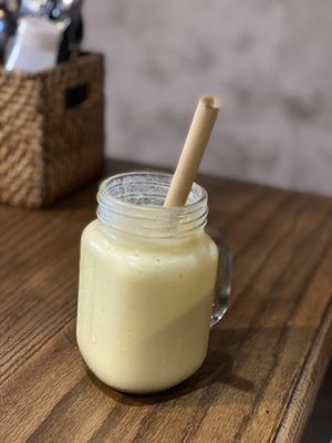 Banana pineapple smoothie   at Ngon Vegan Restaurant in Tam Coc