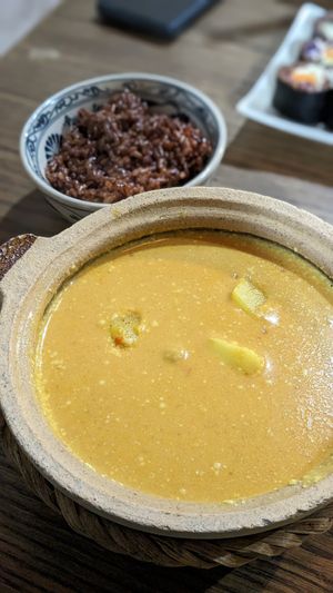 Coconut Chickpea Curry 🍛🥥 (88k) at Ngon Vegan Restaurant in Tam Coc