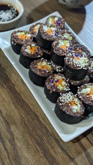 Vegan Sushi Rolls (88k) at Ngon Vegan Restaurant in Tam Coc