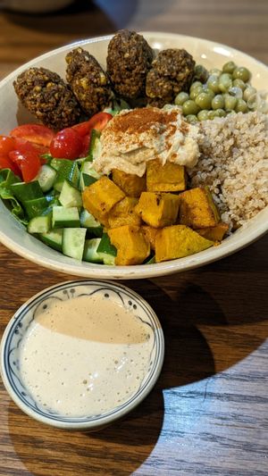 Falafel Bowl at Ngon Vegan Restaurant in Tam Coc