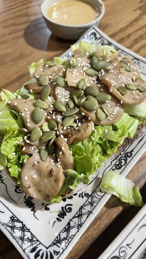 Avocado toast  at Ngon Vegan Restaurant in Tam Coc