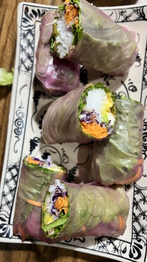 Fresh spring rolls  at Ngon Vegan Restaurant in Tam Coc