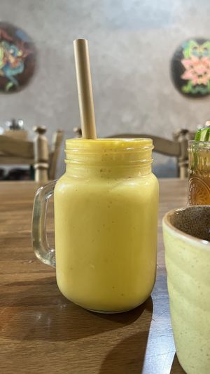 Mango Pineapple smoothie  at Ngon Vegan Restaurant in Tam Coc