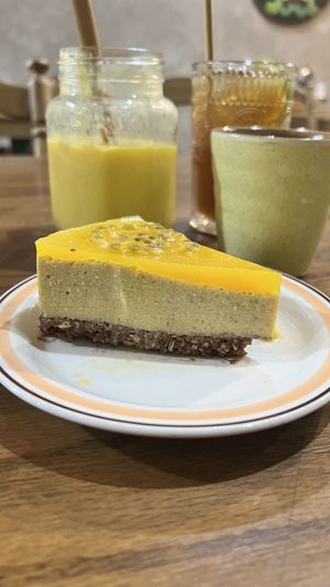 Cheesecake (was nice but not the classic cheesecake flavor)  at Ngon Vegan Restaurant in Tam Coc
