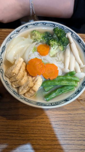 noodle soup at Ngon Vegan Restaurant in Tam Coc
