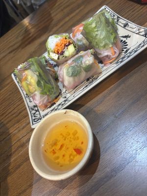 Spring rolls   at Ngon Vegan Restaurant in Tam Coc