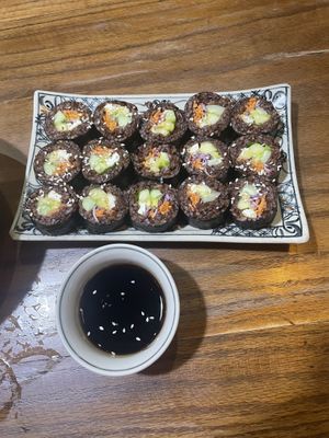 Vegan sushi   at Ngon Vegan Restaurant in Tam Coc