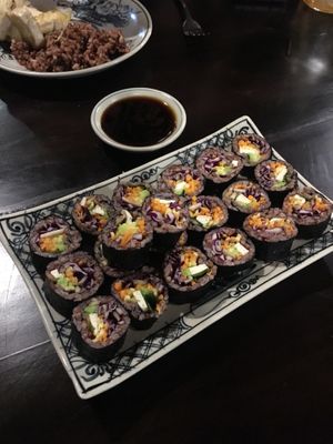 Sushi at Ngon Vegan Restaurant in Tam Coc