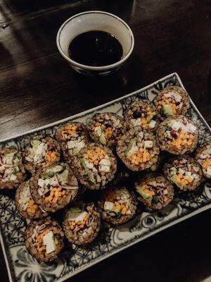 Veggie Sushi at Ngon Vegan Restaurant in Tam Coc