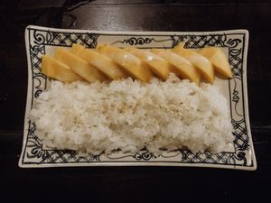 Mango Sticky Rice at Ngon Vegan Restaurant in Tam Coc