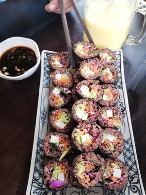 Vegan Sushi at Ngon Vegan Restaurant in Tam Coc