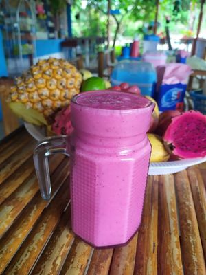 Mixed fruit shake  at Happy Cup Restaurant in Pai