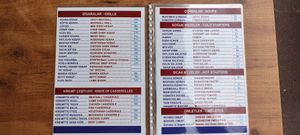 Menu at Tat in Selcuk