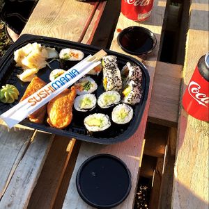 Vegan sushi upon request   at SushiMania in Aalborg