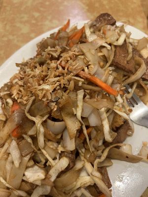 Chowpan Soy Beef  at Noodle City in Goleta