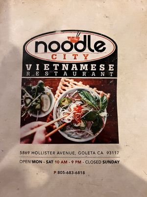  at Noodle City in Goleta