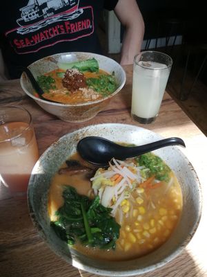 Miso and Tantanmen Ramen at Momo Ramen in Hamburg