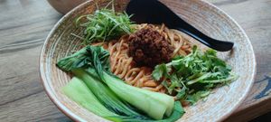 Dry ramen. Very delicious at Momo Ramen in Hamburg