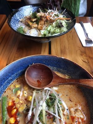 Bun mit Tofu und miso Veggie Ramen  at Ume no Hana in Hamburg