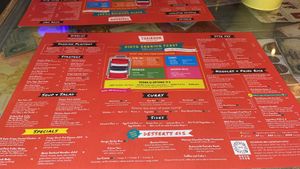 Menu in December 2023  at Thaikhun in Aberdeen