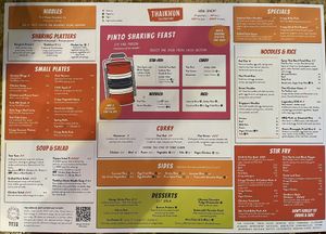 Menu Jan ‘24  at Thaikhun in Aberdeen