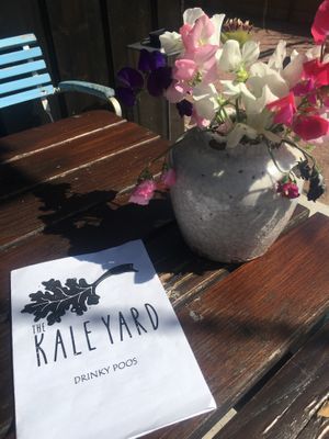 Drinks menu at Boath Garden Cafe in Nairn