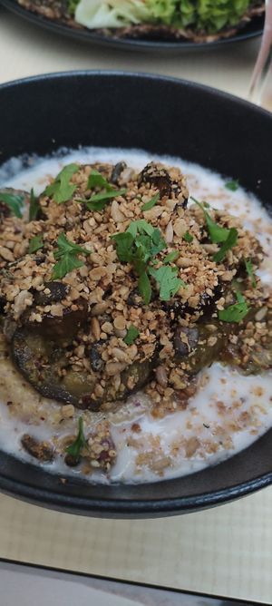 Polenta crémeuse à l'aubergine - plat de la semaine - 14€ at Xuxu in Biarritz