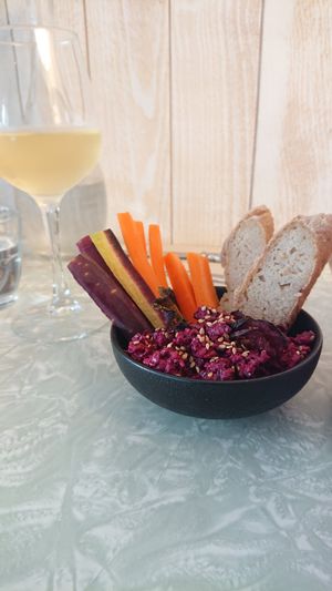 Vorspeise, rote Bete at Xuxu in Biarritz