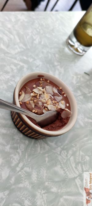 Chocolate mousse at Xuxu in Biarritz