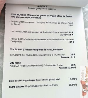 Vegan Wine at Xuxu in Biarritz