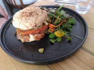 Tofu burger at Xuxu in Biarritz