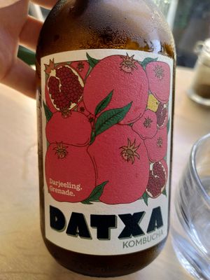 Pomegranate kombucha at Xuxu in Biarritz