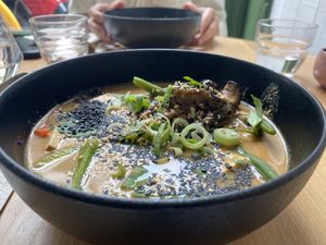 Vegan ramen   at Xuxu in Biarritz