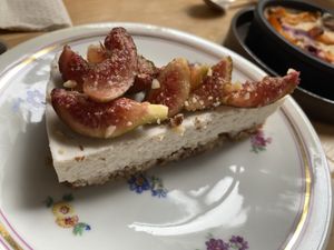 Fig cheesecake   at Xuxu in Biarritz