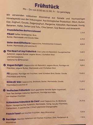 Frühstück  at The Heart of Joy in Salzburg