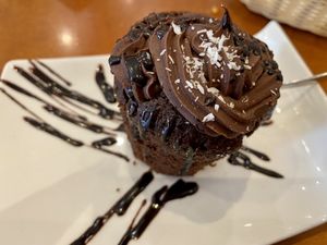 Vegan chocolate muffin at The Heart of Joy in Salzburg