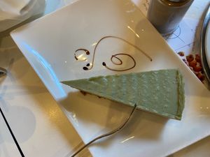 Raw cashew cake 🤤  at The Heart of Joy in Salzburg