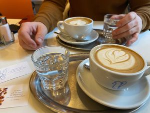 Oat lattes  at The Heart of Joy in Salzburg
