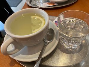 Hot ginger water  at The Heart of Joy in Salzburg