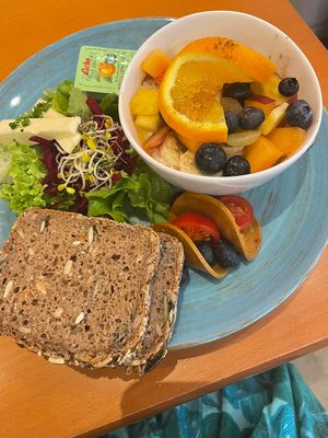 Vegan brekkie  at The Heart of Joy in Salzburg