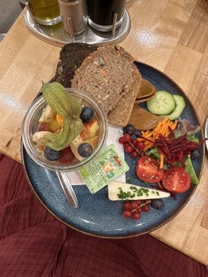 Vegan breakfast plate   at The Heart of Joy in Salzburg