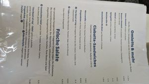 Menu at The Heart of Joy in Salzburg