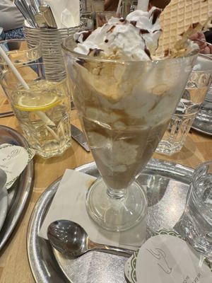 Vegan ice cream latte   at The Heart of Joy in Salzburg