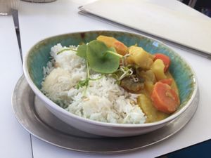 Curry of the day (Thai style, vegan and gluten free) at The Heart of Joy in Salzburg