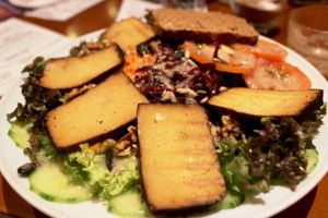 heart of joy salad with smoked tofu at The Heart of Joy in Salzburg