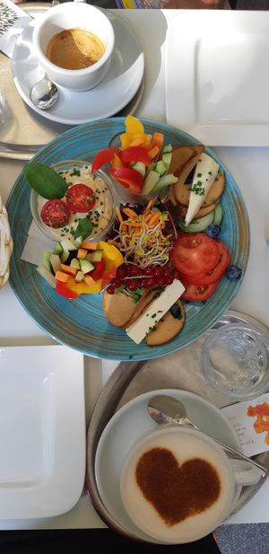 Breakfast full vegan at The Heart of Joy in Salzburg