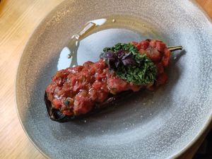 Aubergine ratatouille at Lab071 in Leiden