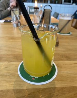 Lemonade with passionfruit and vanilla: tasted a bit artificial  at Lab071 in Leiden