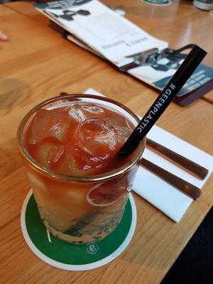 Dark and stormy cocktail at Lab071 in Leiden